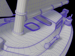 toon yacht 3D Model