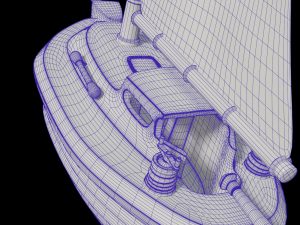 toon yacht 3Dモデル