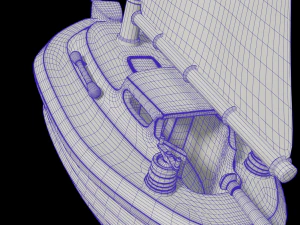 toon yacht 3D Model