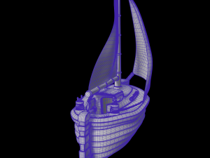 toon yacht 3Dモデル