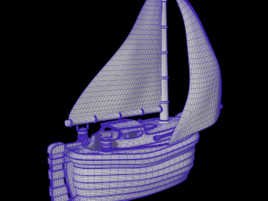 toon yacht 3Dモデル