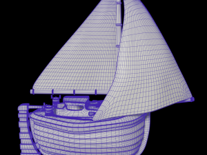 toon yacht 3Dモデル