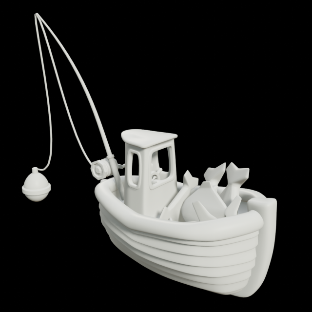Fishing boat 3D Model in Boats 3DExport