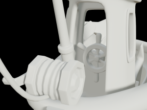 toon fishing boat 3D Model