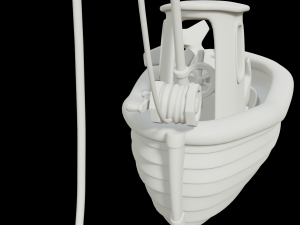 toon fishing boat 3D Model