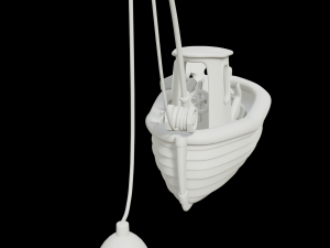 toon fishing boat 3D Model