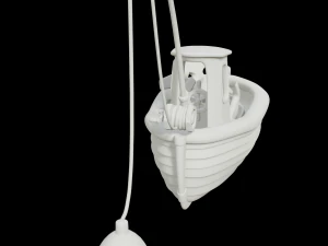 toon fishing boat 3D Model