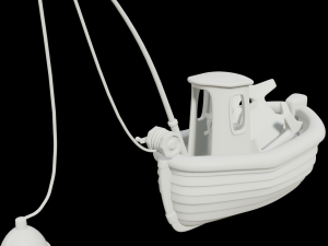 toon fishing boat 3D Model