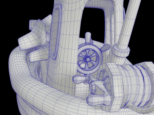 toon fishing boat 3D Model