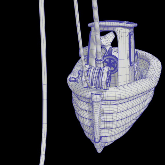 toon fishing boat 3D Model