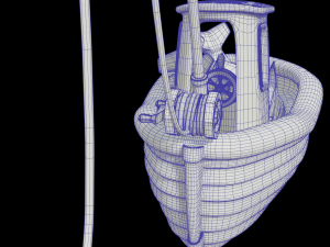 toon fishing boat 3D Model