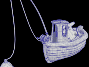 toon fishing boat 3D Model