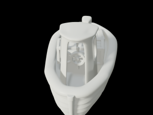 toon cargo boat 3D Model