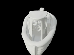 toon cargo boat 3D Model