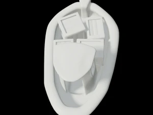 toon cargo boat 3D Model