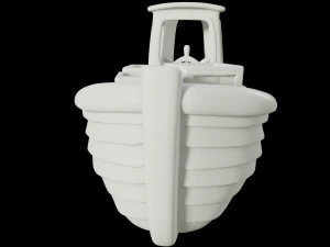 toon cargo boat 3D Model
