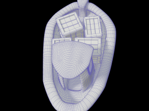toon cargo boat 3D Model