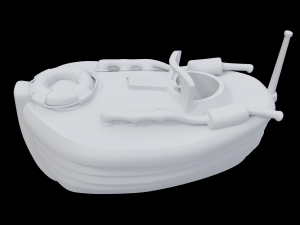 toon speedboat 3D Models