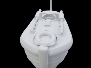 toon speedboat Model 3D
