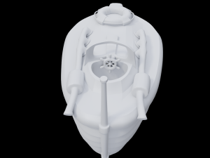 toon speedboat Model 3D