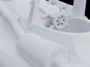toon speedboat Model 3D