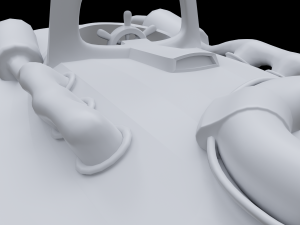 toon speedboat Model 3D