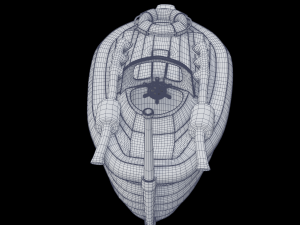 toon speedboat Model 3D