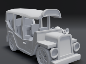 cartoon bus Modelo 3D