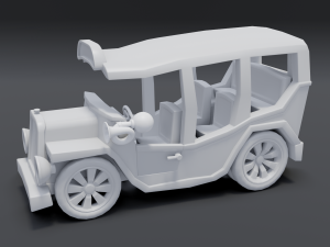cartoon bus Modèle 3D