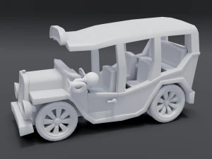 cartoon bus 3D Model