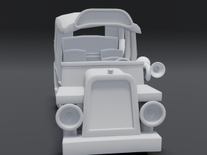 cartoon bus Modèle 3D