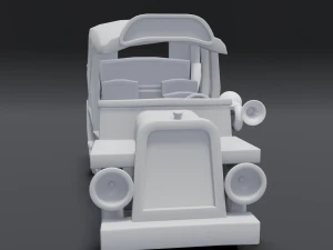 cartoon bus 3D Model