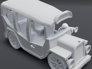 cartoon bus Modèle 3D
