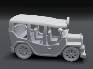 cartoon bus Modèle 3D