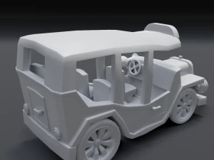 cartoon bus 3D Model