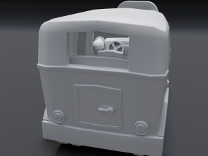 cartoon bus Modèle 3D