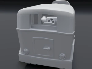 cartoon bus 3D Model