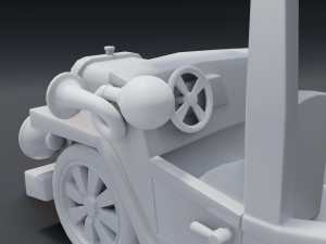 cartoon bus Modèle 3D