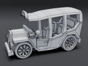 cartoon bus Modèle 3D