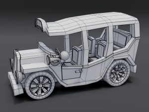 cartoon bus 3D Model