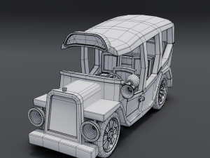 cartoon bus Modèle 3D