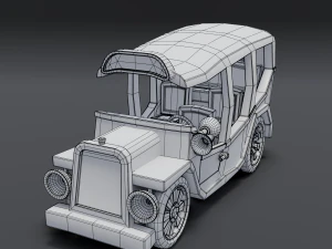cartoon bus 3D Model