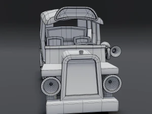 cartoon bus 3D Model