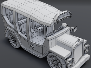 cartoon bus Modèle 3D