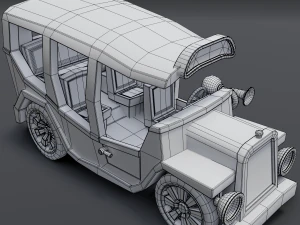 cartoon bus 3D Model