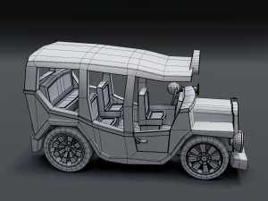 cartoon bus Modèle 3D