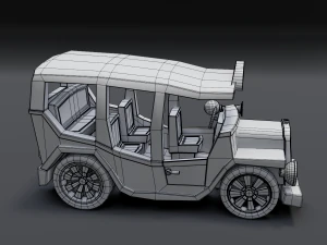 cartoon bus 3D Model