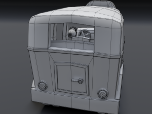 cartoon bus Modèle 3D