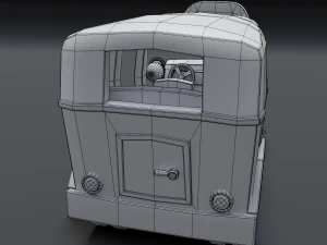 cartoon bus 3D Model