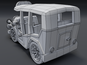 cartoon bus Modèle 3D